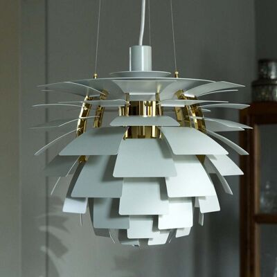 Suspension PH Artichoke, vert/laiton, Ø 48 cm - Louis Poulsen - Salon / séjour - Moderne - Métal - À ampoule unique Suspension PH Artichoke, vert/laiton, Ø 48 cm - Louis Poulsen - Salon / séjour - Moderne - Métal - À ampoule unique