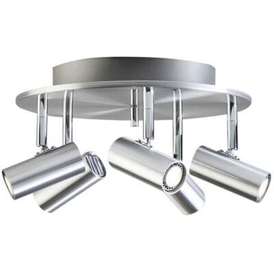 Cato 5-spot Plafonnier Aluminium - Belid - Métal Cato 5-spot Plafonnier Aluminium - Belid - Métal