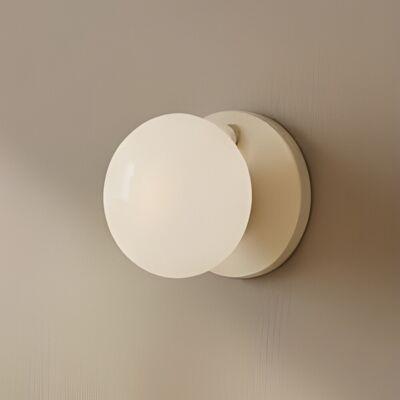 Applique murale Flo, beige, Ø 19 cm, verre - ALDEX - Salon / séjour - Design - Métal - Rond Applique murale Flo, beige, Ø 19 cm, verre - ALDEX - Salon / séjour - Design - Métal - Rond