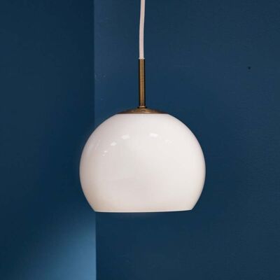Ball Glass Suspension Ø18 Sable Gris - Frandsen - Salon / séjour - Design - Verre - Avec abat-jour Ball Glass Suspension Ø18 Sable Gris - Frandsen - Salon / séjour - Design - Verre - Avec abat-jour