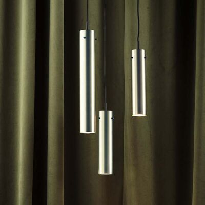 FM2014 Suspension, acier poli, hauteur 36 cm - FRANDSEN - Salon / séjour - Design - Métal - À ampoule unique FM2014 Suspension, acier poli, hauteur 36 cm - FRANDSEN - Salon / séjour - Design - Métal - À ampoule unique