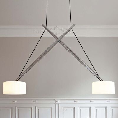 Twin LED Suspension Chrome - Serien Lighting - Salon / séjour - Design - Métal - Multi-ampoules Twin LED Suspension Chrome - Serien Lighting - Salon / séjour - Design - Métal - Multi-ampoules