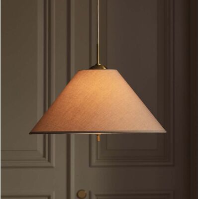 Suspension IRIS 50, marron moka, Ø 50 cm - Globen Lighting - Salon / séjour - Scandinave - Tissu / textile - Avec abat-jour Suspension IRIS 50, marron moka, Ø 50 cm - Globen Lighting - Salon / séjour - Scandinave - Tissu / textile - Avec abat-jour