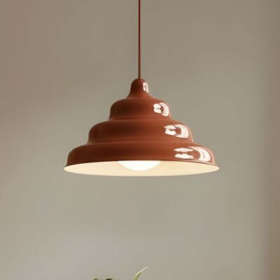 Suspension Fala, rouge, Ø 23 cm, verre - ALDEX - Salle à manger - Design - Métal - À ampoule unique Suspension Fala, rouge, Ø 23 cm, verre - ALDEX - Salle à manger - Design - Métal - À ampoule unique