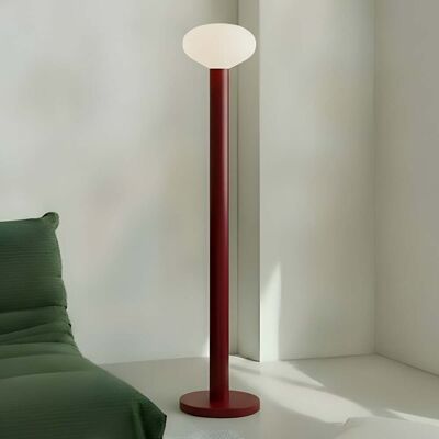 Lampe sur pied Flo, rouge, Ø 30 cm, à 1 lampe, verre - ALDEX - Salon / séjour - Design - Métal - À ampoule unique Lampe sur pied Flo, rouge, Ø 30 cm, à 1 lampe, verre - ALDEX - Salon / séjour - Design - Métal - À ampoule unique