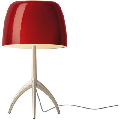 Lumiere Grande Lampe de Table E27 Golden/Cerise - Foscarini - Salon / séjour - Aluminium Lumiere Grande Lampe de Table E27 Golden/Cerise - Foscarini - Salon / séjour - Aluminium