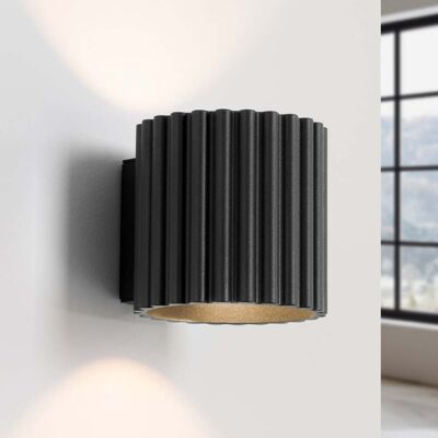 Applique murale RIBLA, noire, Ø 10 cm, métal, G9 - SOLLUX SOLLUX LIGHTING - Salon / séjour - Aluminium - À ampoule unique Applique murale RIBLA, noire, Ø 10 cm, métal, G9 - SOLLUX SOLLUX LIGHTING - Salon / séjour - Aluminium - À ampoule unique