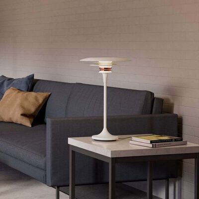 Diablo Lampe de Table Ø30 Matt White/Rosé Silver - Belid - Salon / séjour - Métal Diablo Lampe de Table Ø30 Matt White/Rosé Silver - Belid - Salon / séjour - Métal