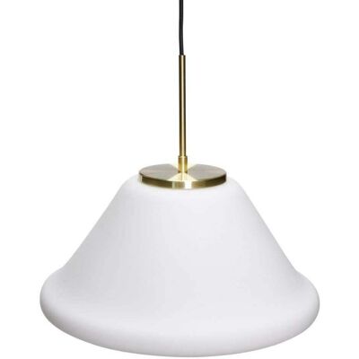 Hübsch Hübsch Muse Suspension en verre opale - Luminaire suspendu Hübsch Hübsch Muse Suspension en verre opale - Luminaire suspendu