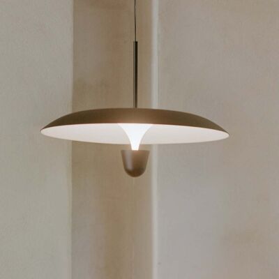 Suspension LED Kantarell, Ø 55 cm, noir - New Works - Salle à manger - Design - Métal - À ampoule unique Suspension LED Kantarell, Ø 55 cm, noir - New Works - Salle à manger - Design - Métal - À ampoule unique