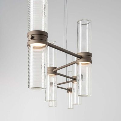 Suspension Zephyr Linear, bronze, longueur 160 cm - Artemide - Salon / séjour - Design - Aluminium - Multi-ampoules Suspension Zephyr Linear, bronze, longueur 160 cm - Artemide - Salon / séjour - Design - Aluminium - Multi-ampoules
