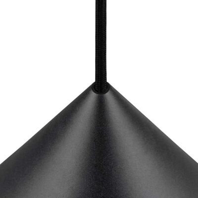 Suspension Magico 38 noir mat - SLV - Salon / séjour - Moderne - Aluminium - Avec abat-jour Suspension Magico 38 noir mat - SLV - Salon / séjour - Moderne - Aluminium - Avec abat-jour