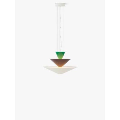 &Tradition Gio LN14 Luca Nichetto Ø 60 cm - Vert signal, Bleu profond, Blanc ivoire - Suspension &Tradition Gio LN14 Luca Nichetto Ø 60 cm - Vert signal, Bleu profond, Blanc ivoire - Suspension