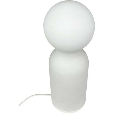 Dyberg Larsen Harper-Kegle Lampe de Table - Blanc - Style Moderne Minimaliste Dyberg Larsen Harper-Kegle Lampe de Table - Blanc - Style Moderne Minimaliste