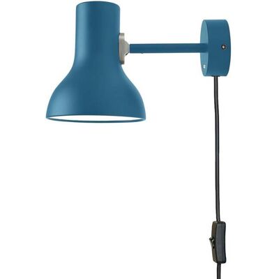 Applique murale Type 75 avec fiche, bleue - Anglepoise Type 75 Mini - Salon / séjour - Design - Métal - À ampoule unique Applique murale Type 75 avec fiche, bleue - Anglepoise Type 75 Mini - Salon / séjour - Design - Métal - À ampoule unique