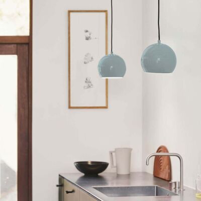 Ball Suspension Ø18 Glossy Mint - Frandsen - Salon / séjour - Design - Métal - À ampoule unique Ball Suspension Ø18 Glossy Mint - Frandsen - Salon / séjour - Design - Métal - À ampoule unique
