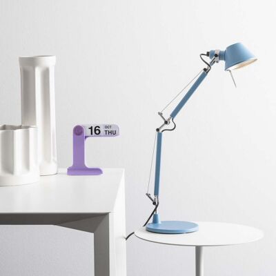 lampe à poser Tolomeo Micro bleu clair - Artemide - Bureau / espaces de travail - Design - Métal - À ampoule unique lampe à poser Tolomeo Micro bleu clair - Artemide - Bureau / espaces de travail - Design - Métal - À ampoule unique