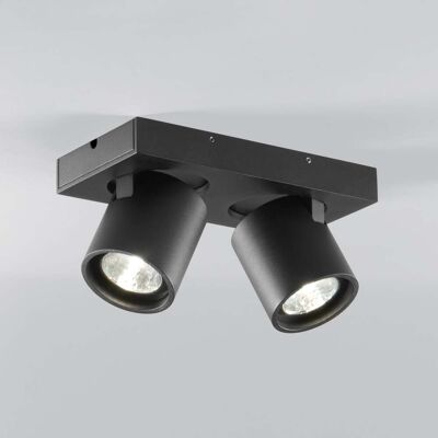 Spot LED Focus 2, noir, à 2 lampes, CCT orientable - Light-Point - Salon / séjour - Design - Aluminium - Multi-ampoules Spot LED Focus 2, noir, à 2 lampes, CCT orientable - Light-Point - Salon / séjour - Design - Aluminium - Multi-ampoules