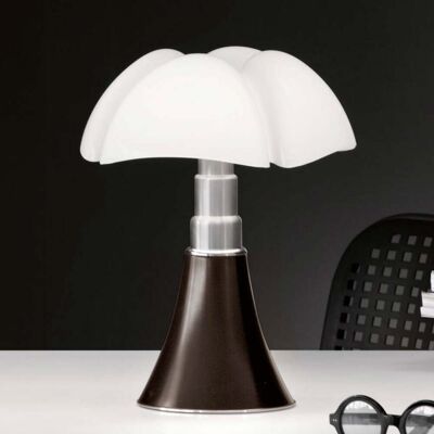Lampe de table LED Pipistrello à intensité variable Marron - Martinelli Luce - Salon / séjour - Design - Métal - Avec abat-jour Lampe de table LED Pipistrello à intensité variable Marron - Martinelli Luce - Salon / séjour - Design - Métal - Avec abat-jour