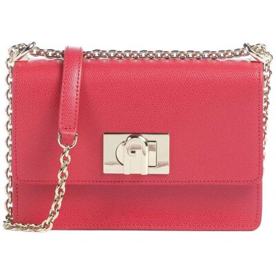 Furla 1927 Mini Leer Schoudertas rood Furla 1927 Mini Leer Schoudertas rood