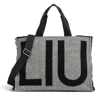 Liu Jo Bad Romance L Boodschappentas wit,zwart Liu Jo Bad Romance L Boodschappentas wit,zwart