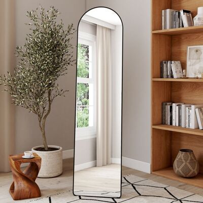 IDMarket Zwarte contour spiegel 160 x 40 cm IDMarket Zwarte contour spiegel 160 x 40 cm
