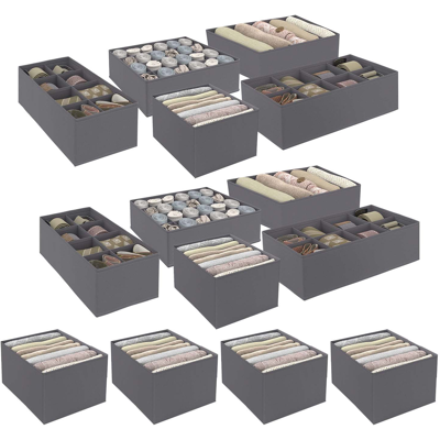 IDMarket Set antracietgrijze opbergdozen voor kleedkamers IDMarket Set antracietgrijze opbergdozen voor kleedkamers