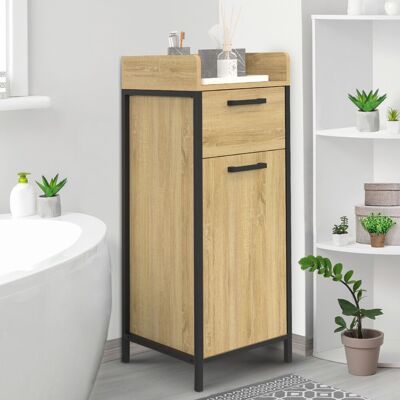 IDMarket 1 lade industriële design badkamer opbergkolom 1 kast IDMarket 1 lade industriële design badkamer opbergkolom 1 kast