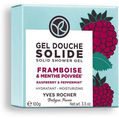 Yves Rocher Gel Douche Solide Hydratant Framboise & Menthe Poivrée Yves Rocher Gel Douche Solide Hydratant Framboise & Menthe Poivrée