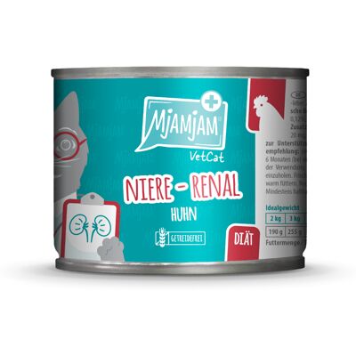 MjAMjAM VetCat Régime Rénal - Poulet - 6 x 200 g MjAMjAM VetCat Régime Rénal - Poulet - 6 x 200 g