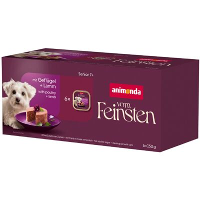 Nourriture humide pour chiens Animonda Vom Feinsten 48 x 150 g - Senior: Volaille & Agneau Nourriture humide pour chiens Animonda Vom Feinsten 48 x 150 g - Senior: Volaille & Agneau