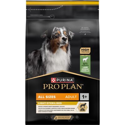 PRO PLAN PURINA Pour tous tailles Chien Adulte Léger - Nourriture pour chiens PRO PLAN PURINA Pour tous tailles Chien Adulte Léger - Nourriture pour chiens