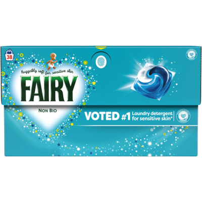 Fairy Non Bio Wasmiddelcapsules Voor De Gevoelige Huid - 38 stuks Fairy Non Bio Wasmiddelcapsules Voor De Gevoelige Huid - 38 stuks
