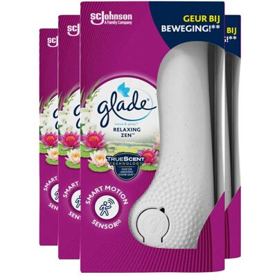 4x Glade Sense & Spray Houder Relaxing Zen 18 ml 4x Glade Sense & Spray Houder Relaxing Zen 18 ml