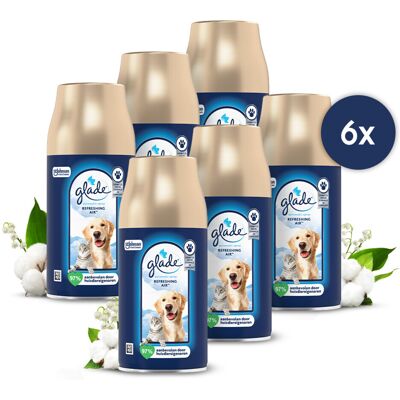 6x Glade Automatic Spray Navulling Refreshing Air tegen Huisdierengeurtjes 269 ml 6x Glade Automatic Spray Navulling Refreshing Air tegen Huisdierengeurtjes 269 ml
