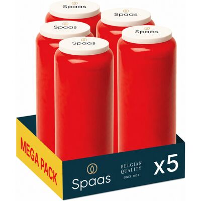 5x SPAAS Noveenkaars 9 Dagen Rood 5x SPAAS Noveenkaars 9 Dagen Rood