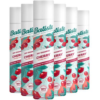 6x Batiste Droogshampoo Cherry 200 ml 6x Batiste Droogshampoo Cherry 200 ml