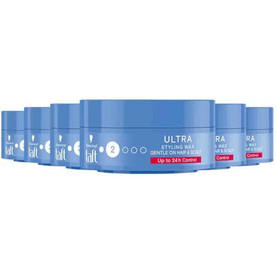 6x Taft Wax Ultra Structure 75 ml 6x Taft Wax Ultra Structure 75 ml