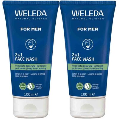 2x WELEDA Men 2-in-1 Reinigingsgel 100 ml 2x WELEDA Men 2-in-1 Reinigingsgel 100 ml