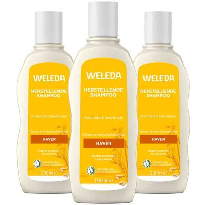 3x WELEDA Haver Herstellende Shampoo 190 ml 3x WELEDA Haver Herstellende Shampoo 190 ml