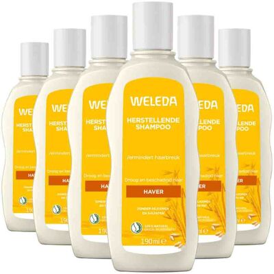 6x WELEDA Haver Herstellende Shampoo 190 ml 6x WELEDA Haver Herstellende Shampoo 190 ml