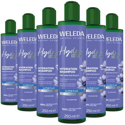 6x WELEDA Hydro Shine Shampoo 250 ml 6x WELEDA Hydro Shine Shampoo 250 ml