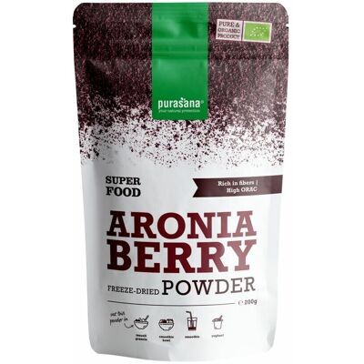 Purasana Aronia Berry Poeder Biologisch 200 gr Purasana Aronia Berry Poeder Biologisch 200 gr
