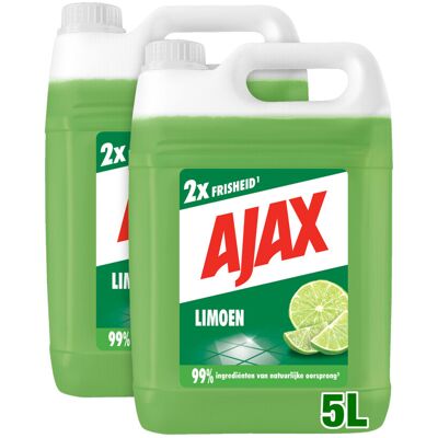 2x Ajax Allesreiniger Limoen 5 liter 2x Ajax Allesreiniger Limoen 5 liter
