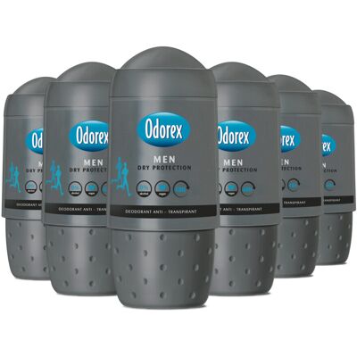 6x Odorex Deoroller For Men Dry Protection 50 ml 6x Odorex Deoroller For Men Dry Protection 50 ml