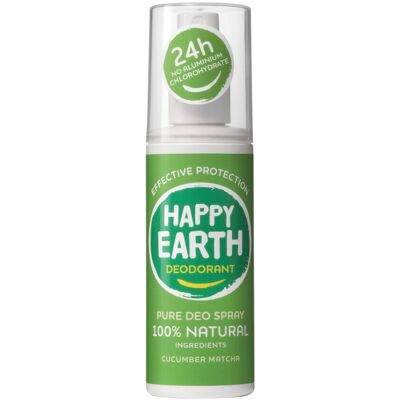 1+1 gratis: Happy Earth 100% Natuurlijke Deodorant Spray Cucumber Matcha 100 ml 1+1 gratis: Happy Earth 100% Natuurlijke Deodorant Spray Cucumber Matcha 100 ml