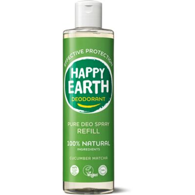 1+1 gratis: Happy Earth 100% Natuurlijke Deo Spray Navulling Cucumber Matcha 300 ml 1+1 gratis: Happy Earth 100% Natuurlijke Deo Spray Navulling Cucumber Matcha 300 ml
