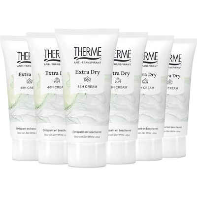 6x Therme Anti-Transpirant Extra Dry 48H Cream 60 ml 6x Therme Anti-Transpirant Extra Dry 48H Cream 60 ml