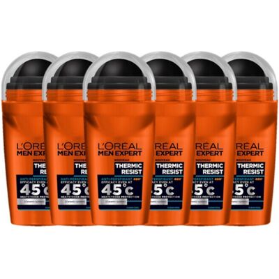 6x L'Oréal Men Expert Deodorant Roller Thermic Resist 50 ml 6x L'Oréal Men Expert Deodorant Roller Thermic Resist 50 ml