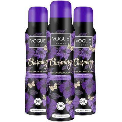 3x Vogue Parfum Deodorant Charming 150 ml 3x Vogue Parfum Deodorant Charming 150 ml